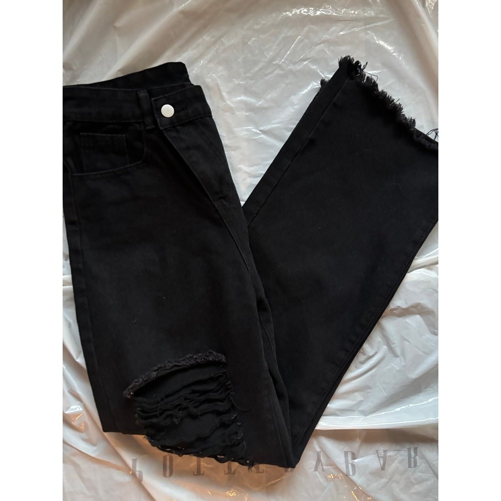 Women's Black Large Jeans‎